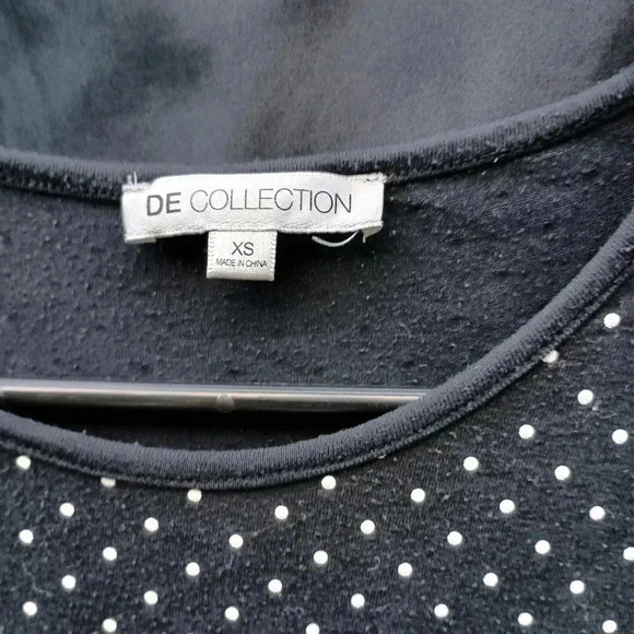 Polka dot with zipper pocket de collection size extra small T-shirt - Picture 2 of 4